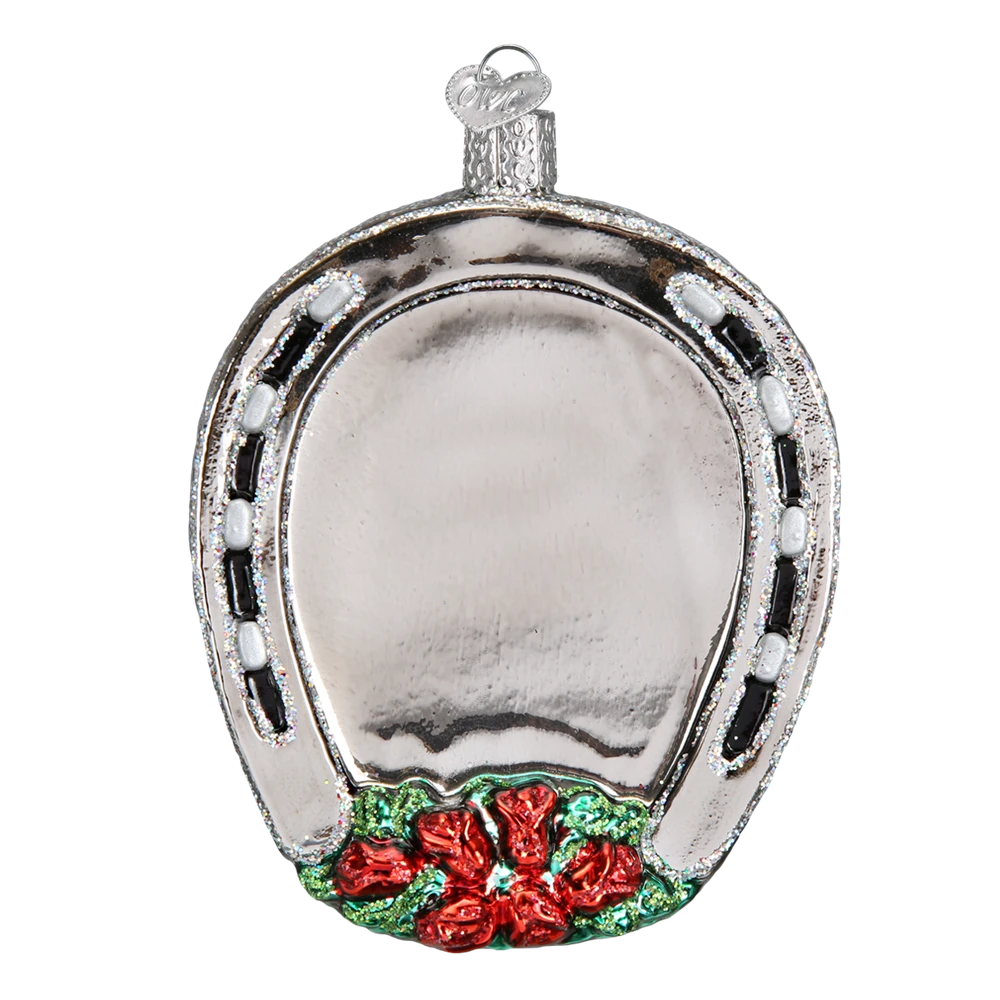 Old World Christmas Winner Horseshoe Equestian Champion Ornament 4 Old World Christmas Winner Horseshoe Equestian Champion Ornament