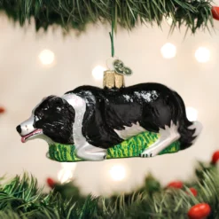 Old World Christmas Herding Border Collie Ornament