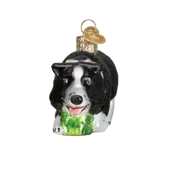 Old World Christmas Herding Border Collie Ornament