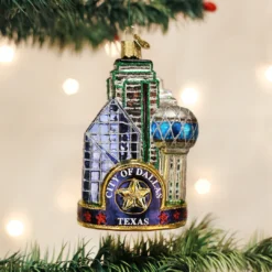 Old World Christmas Dallas City Ornament