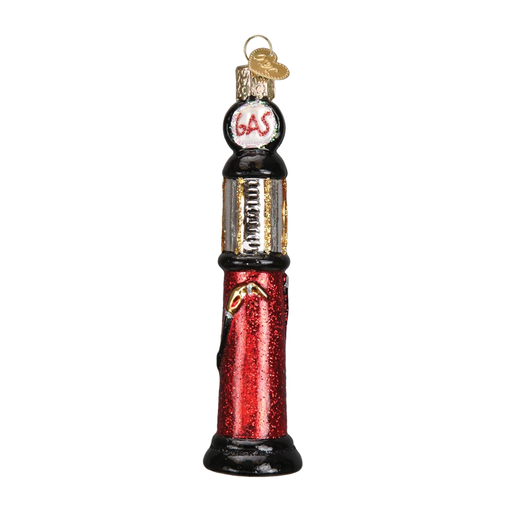 Old World Christmas Retro Cylinder Gas Pump Ornament 4 Old World Christmas Retro Cylinder Gas Pump Ornament
