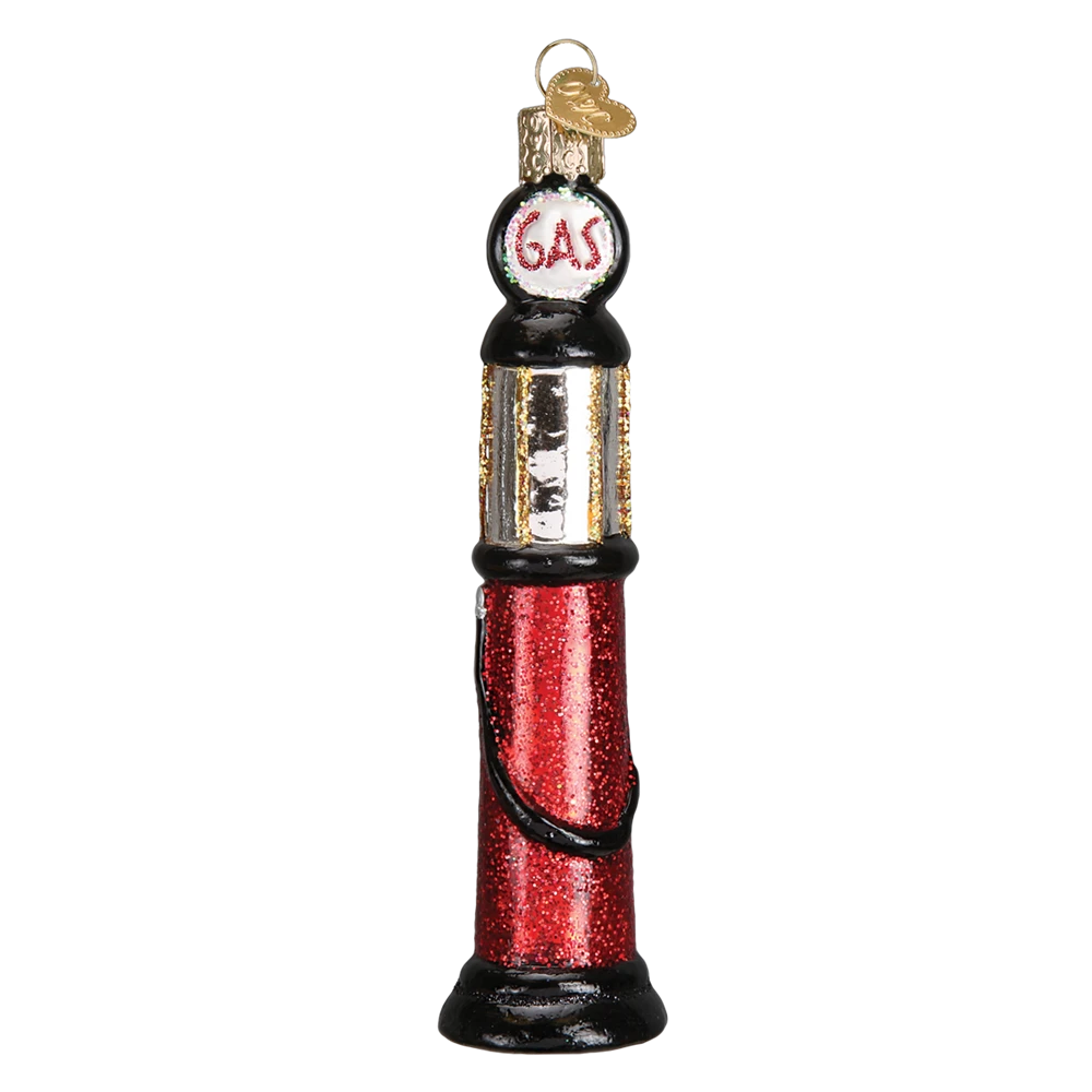 Old World Christmas Retro Cylinder Gas Pump Ornament 5 Old World Christmas Retro Cylinder Gas Pump Ornament