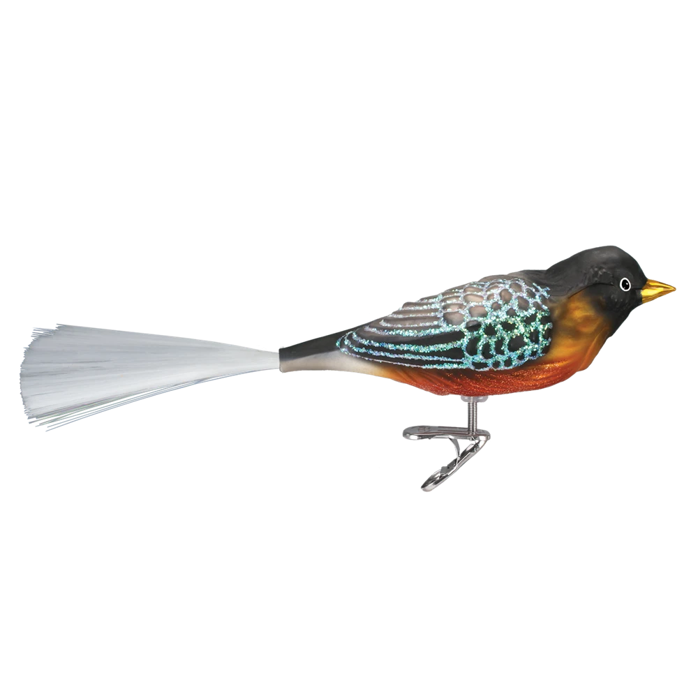 Old World Christmas Robin Ornament Clip 3 Old World Christmas Robin Ornament Clip