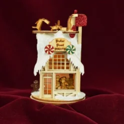 Ginger Cottages Polar Post Office Balsa Wood Ornament Christmas