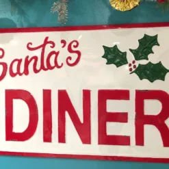 Raz Santa's Diner Sign New!