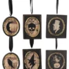 Bethany Lowe Halloween Silhouette Portrait Ornaments New!
