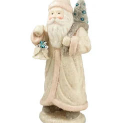 Bethany Lowe Pastel Santa With Bell