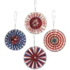 Bethany Lowe New! Americana Rosette Ornaments