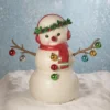 Bethany Lowe New! Baubles Snowman, Paper Mache 1 Bethany Lowe New! Baubles Snowman, Paper Mache