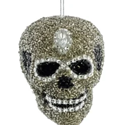Katherine's Collection Beaded Skull Ornament New!