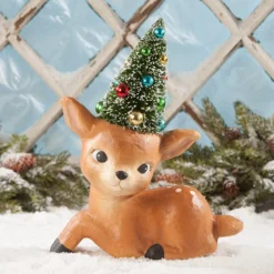 Bethany Lowe New! Resting Merry & Bright Reindeer