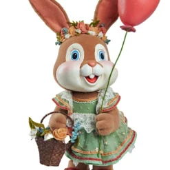 Katherine's Collection New! Blossom Bunny With Balloon, 23.75" Tall