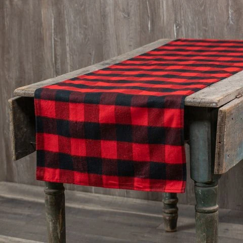 Ragon House Red & Black Buffalo Check Runner New! 4 Ragon House Red & Black Buffalo Check Runner New!