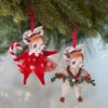 Bethany Lowe Chenille Reindeer Ornaments New!