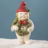 Bethany Lowe Christmas Cheer Snowman With Wreath New!