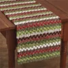 Park Designs Cozy Christmas Cotton Weave Runner New!