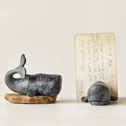 Creative Co-Op Whale Photo/Memo Holder Everyday Decor