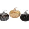 TheHolidayBarn.com Diamond Pattern Glass Pumpkins New!