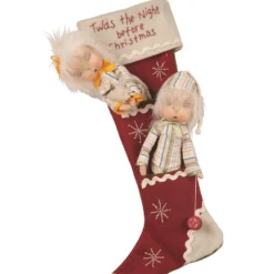 Joe Spencer Dilly & Dally Christmas Stocking With Dolls 5 Joe Spencer Dilly & Dally Christmas Stocking With Dolls
