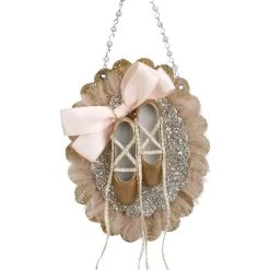 Demdaco Christmas Elegant Ballerina Shoes Ornament