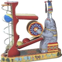 TheHolidayBarn.com Christmas Elephant Act Wind-Up Tin Toy Reproduction