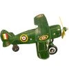 TheHolidayBarn.com Green Curtis Biplane Wind Up Tin Toy Reproduction Christmas 1 TheHolidayBarn.com Green Curtis Biplane Wind Up Tin Toy Reproduction Christmas