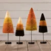 Bethany Lowe Hand-Dyed Halloween Bottle Brush Trees
