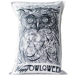 Creative Co-Op Happy Halloween Owl Pillow Pillows