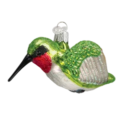 Old World Christmas Glass Hummingbird Ornament