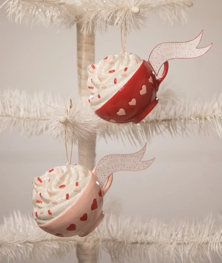 Bethany Lowe I Love You A Latte Ornaments 3 Bethany Lowe I Love You A Latte Ornaments