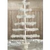 Bethany Lowe Ivory Feather Tree In Urn Base Christmas