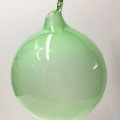 Winward Jim Marvin Light Green Bubblegum Glass Ornaments New!