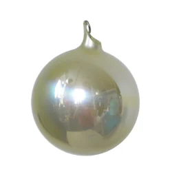 Winward Jim Marvin Linen Cream Pearl Glass Ball Ornaments