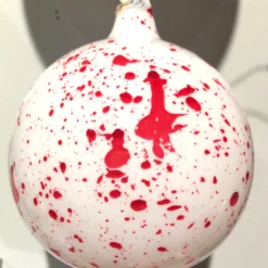 Winward New! Jim Marvin Peppermint Splash Glass Ball Ornaments 5 Winward New! Jim Marvin Peppermint Splash Glass Ball Ornaments