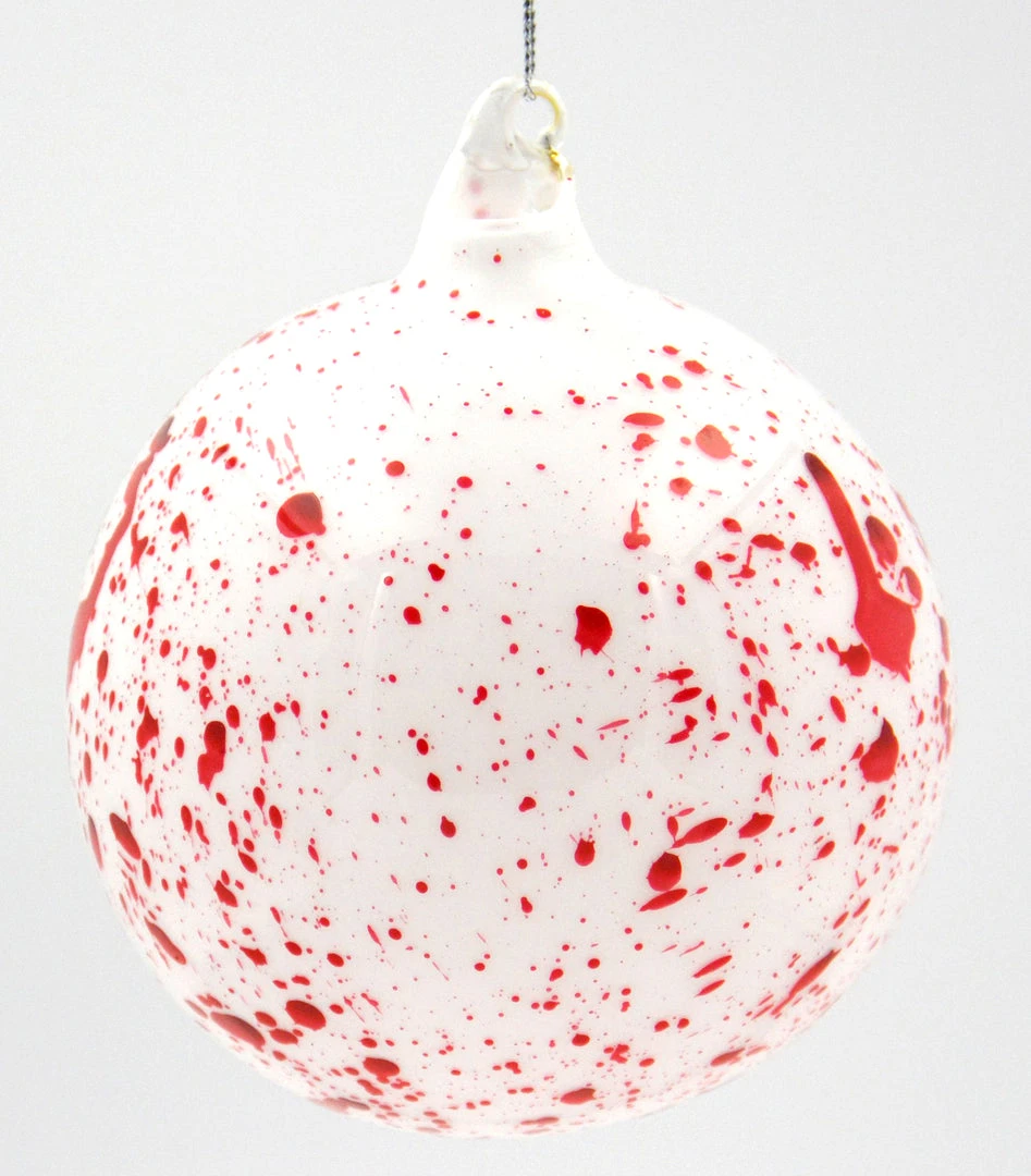 Winward New! Jim Marvin Peppermint Splash Glass Ball Ornaments 3 Winward New! Jim Marvin Peppermint Splash Glass Ball Ornaments