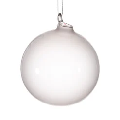 Winward New! Jim Marvin Light Gray Bubblegum Glass Ornaments