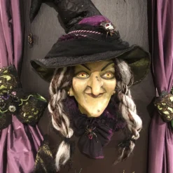 Katherine's Collection Hanging Witch Head New!