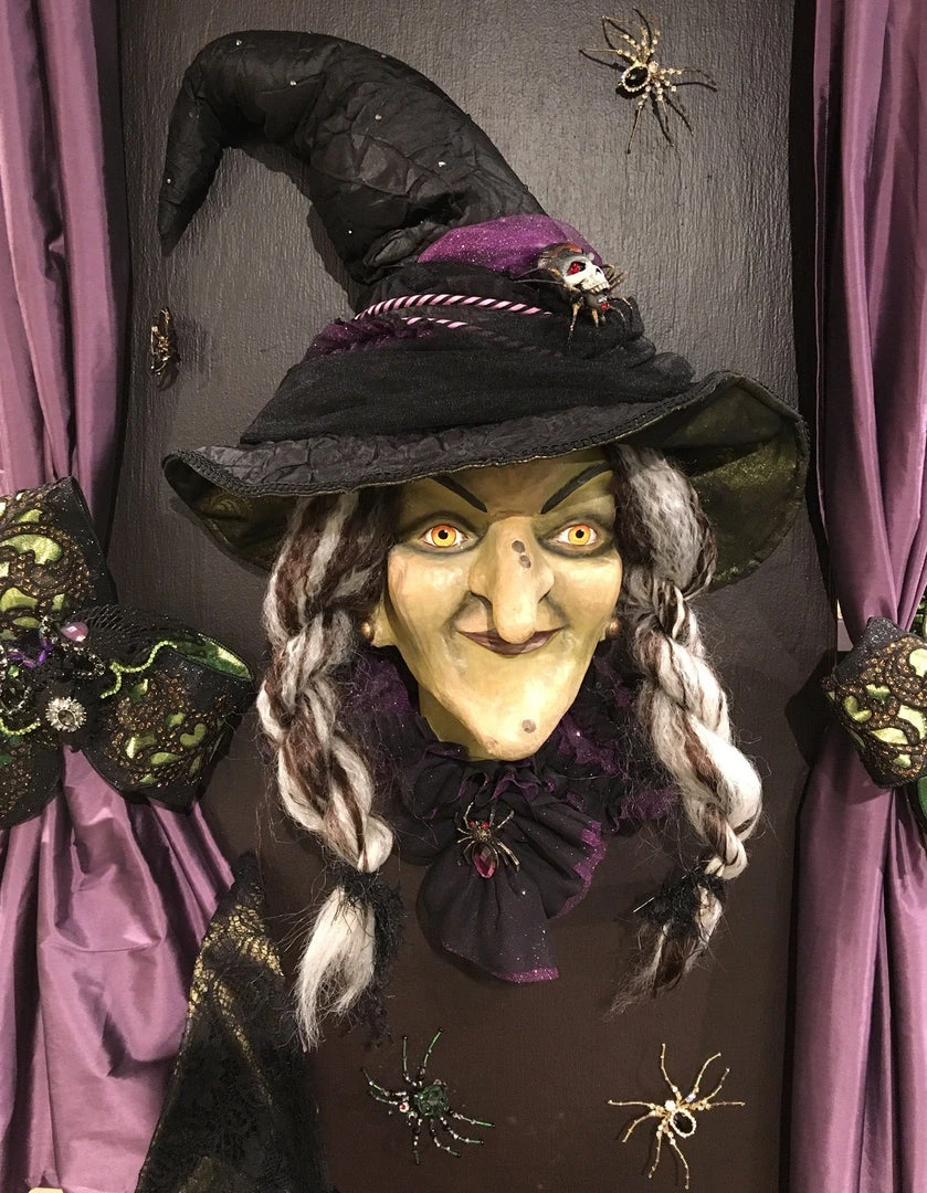 Katherine's Collection Hanging Witch Head New! 3 Katherine's Collection Hanging Witch Head New!