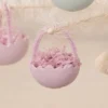 Bethany Lowe Lavender Cracked Egg Ornament New! 2 Bethany Lowe Lavender Cracked Egg Ornament New!