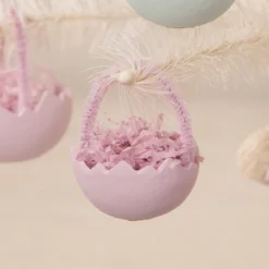 Bethany Lowe Lavender Cracked Egg Ornament New!
