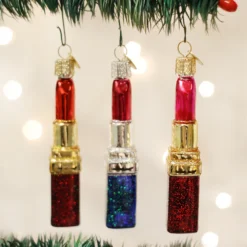 Old World Christmas Lipstick Ornaments