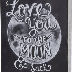 TheHolidayBarn.com Love You To The Moon & Back Sign