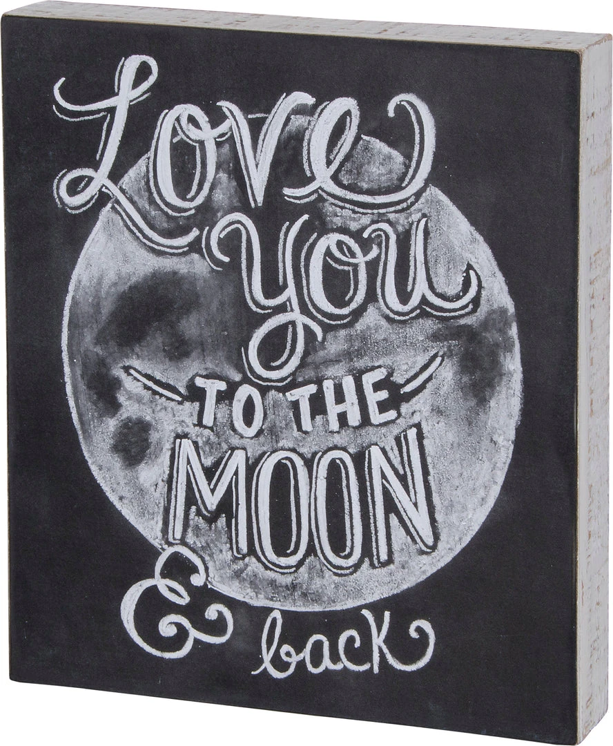 TheHolidayBarn.com Love You To The Moon & Back Sign 2 TheHolidayBarn.com Love You To The Moon & Back Sign