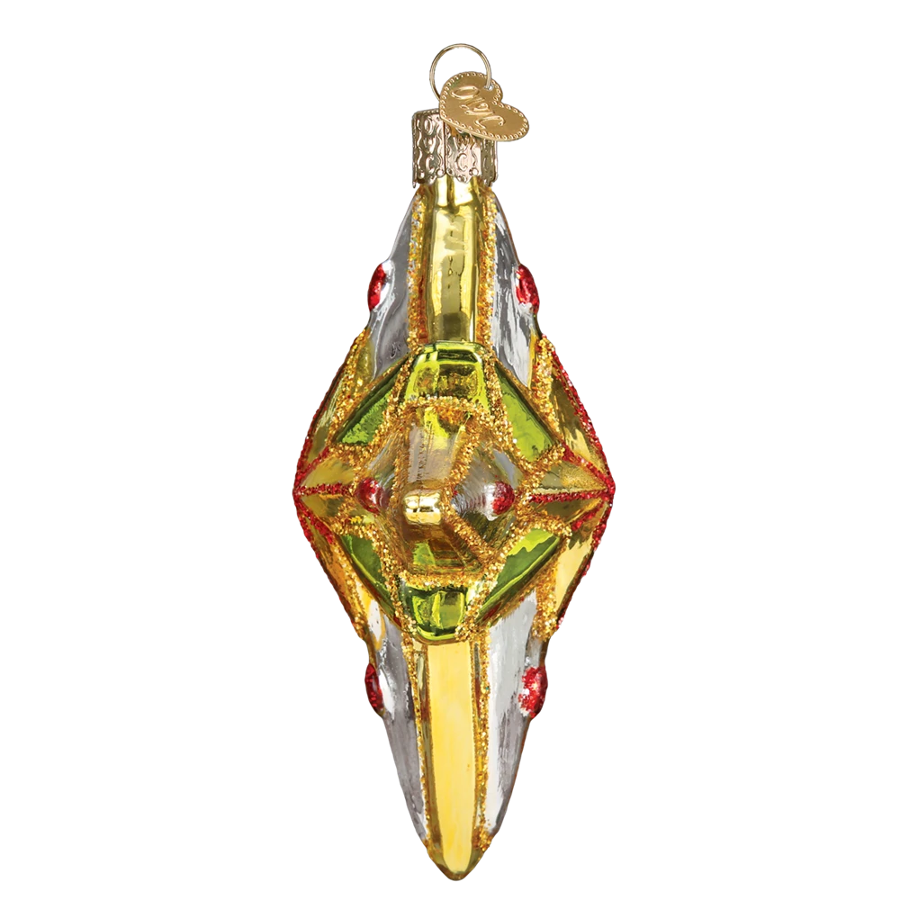 Old World Christmas Luminous Star Glass Ornament 5 Old World Christmas Luminous Star Glass Ornament
