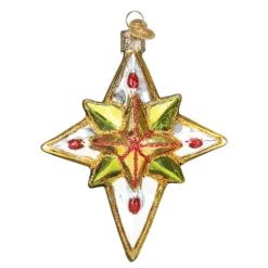 Old World Christmas Luminous Star Glass Ornament