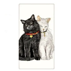 Mary Lake-Thompson New! Cuddly Cats Flour Sack Towel