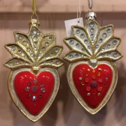 Cody Foster New! Milagro Heart Ornaments