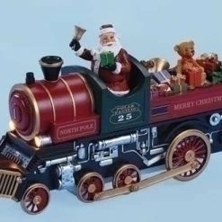 The Holiday Barn Christmas Music Boxes Musical Train With Santa & Toys