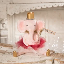 Bethany Lowe New! My Silly Valentine Pink Elephant