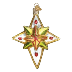 Old World Christmas Luminous Star Glass Ornament 9 Old World Christmas Luminous Star Glass Ornament